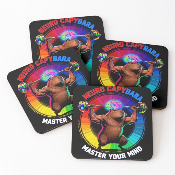 Item preview, Neuro Capybara Master | Mind Gym Motivation & Mental Strength designed and sold by El Hermano Gym.