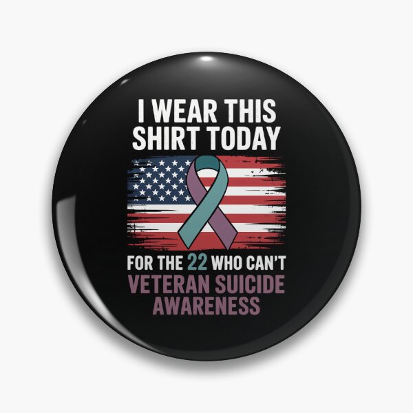 Item preview, Military Veteran Suicide Awareness Support designed and sold by CookWorldLaughs.