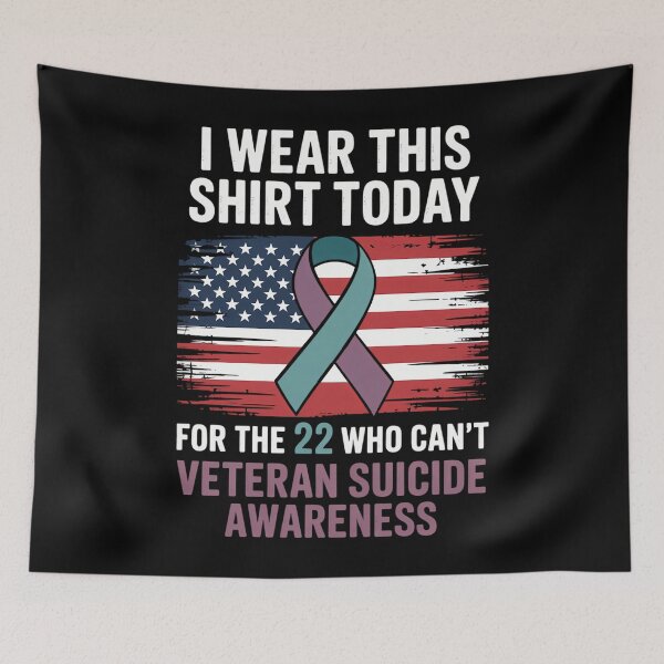 Item preview, Military Veteran Suicide Awareness Support designed and sold by CookWorldLaughs.