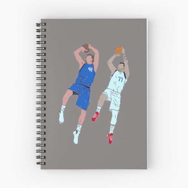 Item preview, DIRK-NOWITZKI-AND-LUKA-DONCIC-FADEAWAY-T-SHIRT designed and sold by bradwantzu.