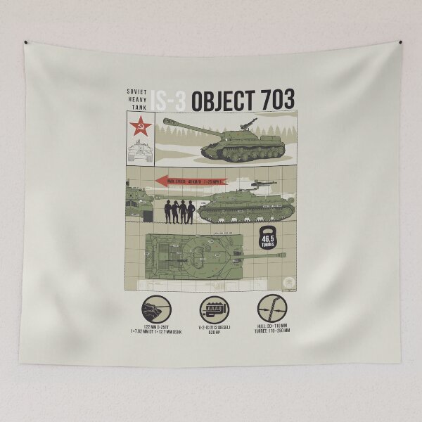 Item preview, For the TANK Lover! Soviet IS-3 Heavy Infographic designed and sold by FAawRay.