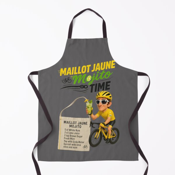 Item preview, Maillot Jaune Mojito Time – Retro cocktail poster with cycling flair designed and sold by malero-design.