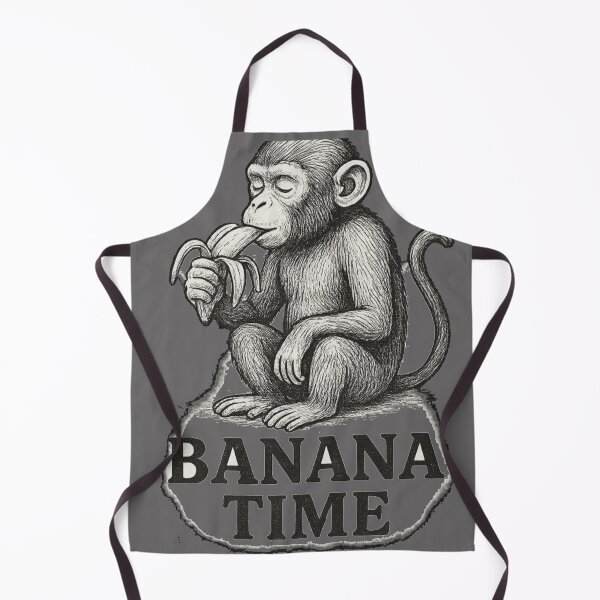 Artikelvorschau, Cooles Affen-Skizzen-T-Shirt | Lustiges handgezeichnetes Bananen essendes Affen-Design | Grafik-T-Shirt für Tierliebhaber entworfen und verkauft von KDesignCrafts.