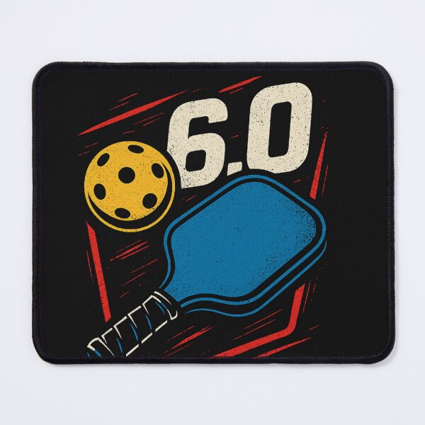 Item preview, Pickleball Player Rating 6.0 Blue Paddle Red Lines Design designed and sold by LovingJoyfully.