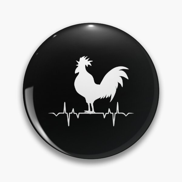 Item preview, Rooster Heartbeat Line | Farm Life Pulse Silhouette Design designed and sold by Dragonfly-10.