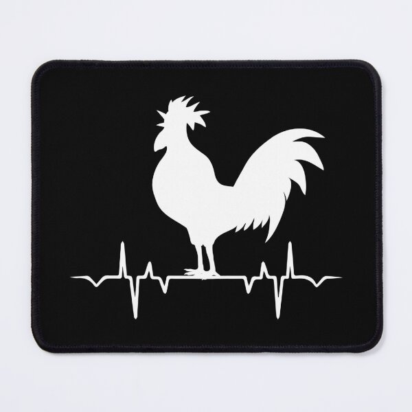 Item preview, Rooster Heartbeat Line | Farm Life Pulse Silhouette Design designed and sold by Dragonfly-10.