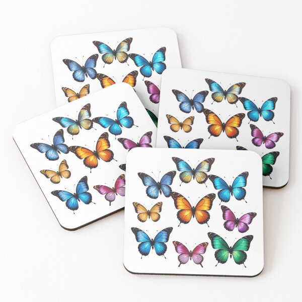 Item preview,  Multicolored butterflies designed and sold by Tatipiman.