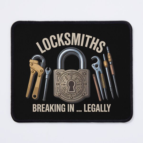 Item preview, Locksmiths – Breaking In Legally Funny Lock Picking Design designed and sold by SidTastic .