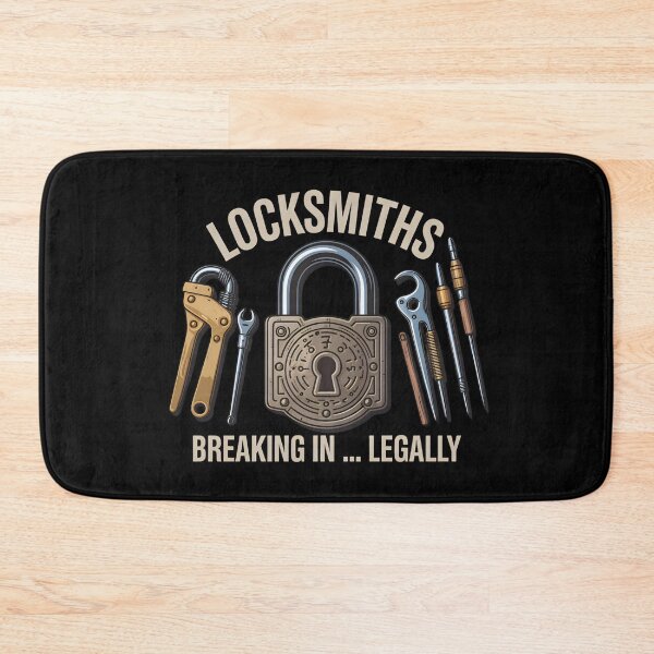 Item preview, Locksmiths – Breaking In Legally Funny Lock Picking Design designed and sold by SidTastic .