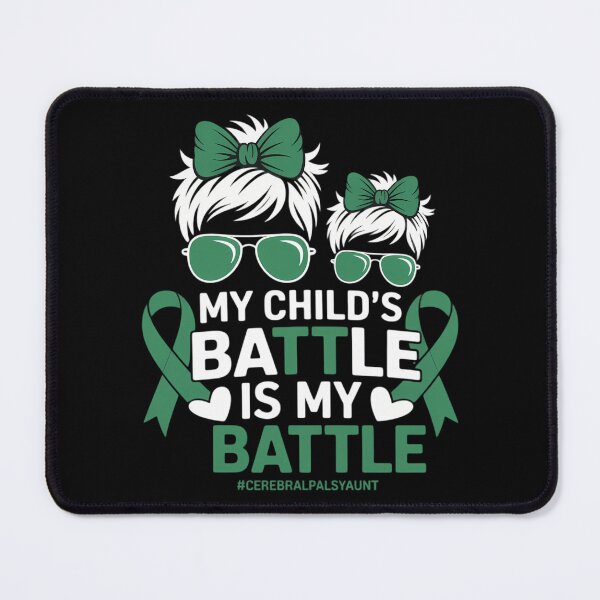 Item preview, My Battle Cerebral Palsy Aunt Cerebral Palsy Awareness designed and sold by CookWorldLaughs.