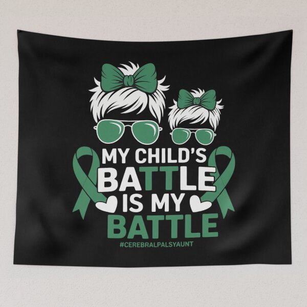 Item preview, My Battle Cerebral Palsy Aunt Cerebral Palsy Awareness designed and sold by CookWorldLaughs.