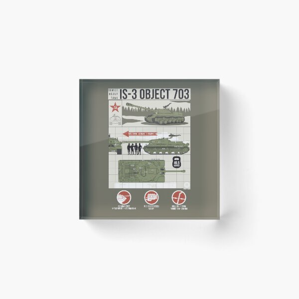 Item preview, IS-3 Heavy Tank Infographic – Hits Right in the Heart of a Tank Fan designed and sold by FAawRay.