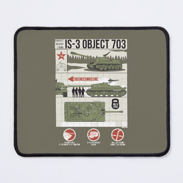 Item preview, IS-3 Heavy Tank Infographic – Hits Right in the Heart of a Tank Fan designed and sold by FAawRay.