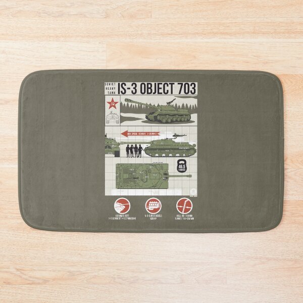 Item preview, IS-3 Heavy Tank Infographic – Hits Right in the Heart of a Tank Fan designed and sold by FAawRay.