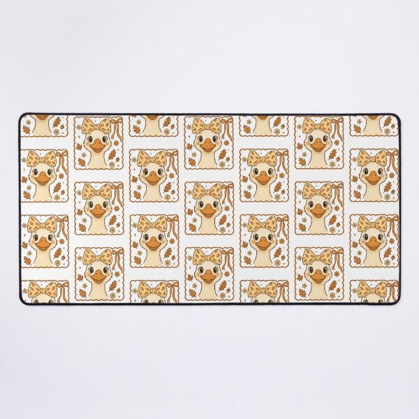 Item preview, vintage Autumn Goose illustration Floral Fall Pumpkin Goose Coquette Bow designed and sold by LuxeGraphix.