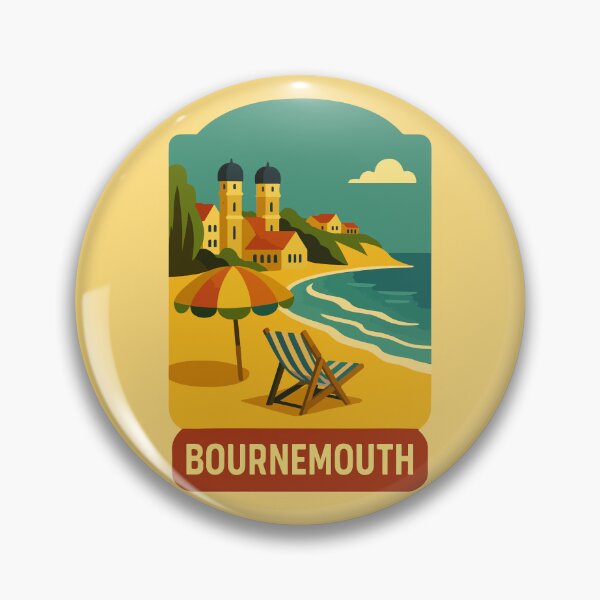 Item preview, Bournemouth Travel Souvenir Sticker designed and sold by rogue-design.