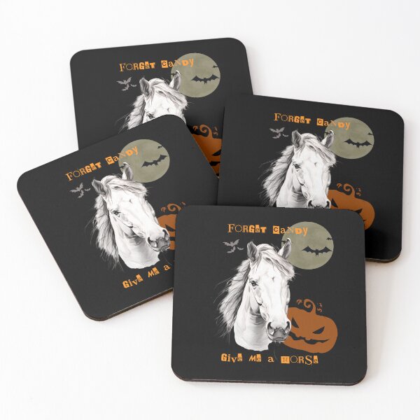 Item preview, Forget candy Give me a horse - horse head for haloween designed and sold by Polarctica.