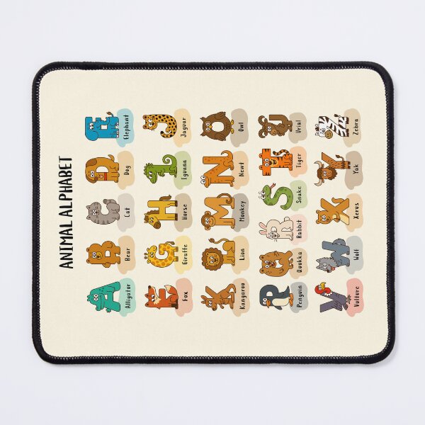 Item preview, Cute Alphabet Animal Poster for Kids | ABC Learning Wall Art designed and sold by JOOKDesign.