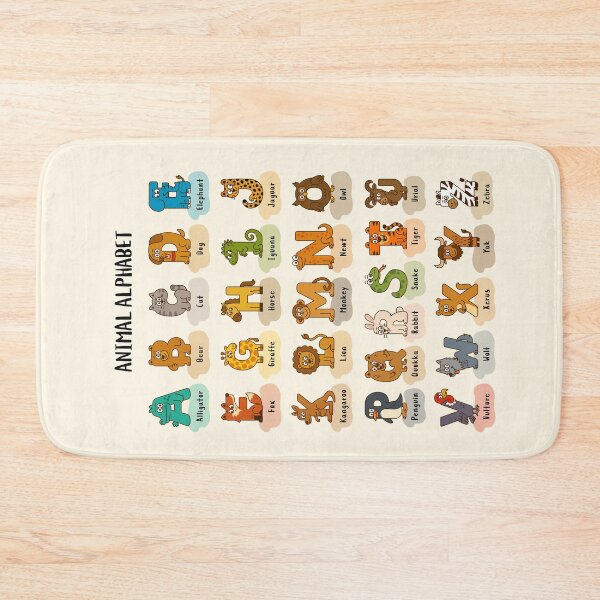 Item preview, Cute Alphabet Animal Poster for Kids | ABC Learning Wall Art designed and sold by JOOKDesign.