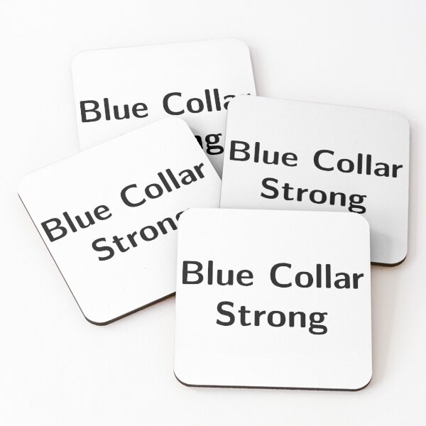 Item preview, Blue Collar Strong | Bold Black designed and sold by ArcticPastel.
