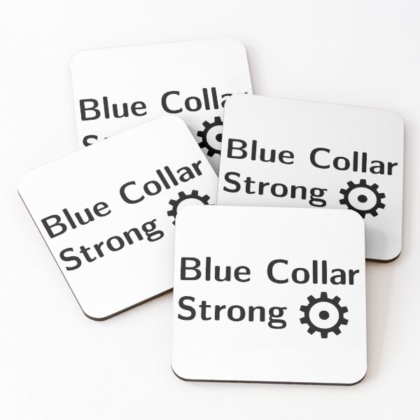 Item preview, Blue Collar Strong Gear | Bold Black designed and sold by ArcticPastel.
