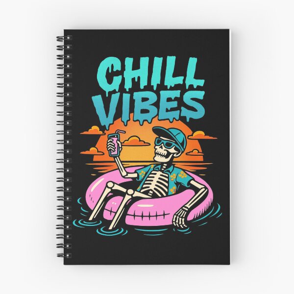 Item preview, Chill Vibes – Skeleton Pool Sunset Art designed and sold by PhilllandArt.