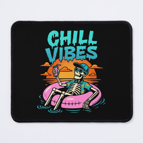 Item preview, Chill Vibes – Skeleton Pool Sunset Art designed and sold by PhilllandArt.