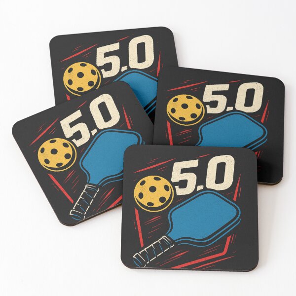 Item preview, Pickleball Player Rating 5.0 Blue Paddle Red Lines Design designed and sold by LovingJoyfully.