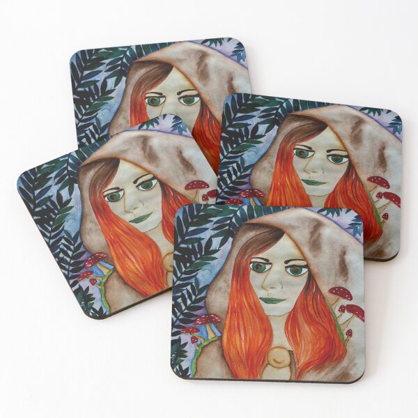 Item preview, Mushroom woman designed and sold by Emily Bodden Art.