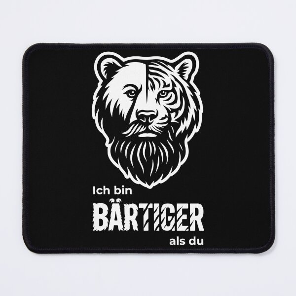 Item preview, BEARDED – Funny beard pun with bear & tiger motif designed and sold by GiborDesign.