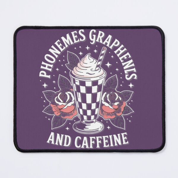 Item preview, Phonemes Graphens Caffeine Vintage Drink Art designed and sold by Nancy Carpenter.