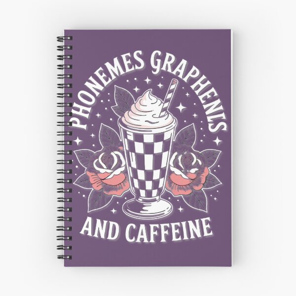 Item preview, Phonemes Graphens Caffeine Vintage Drink Art designed and sold by Nancy Carpenter.