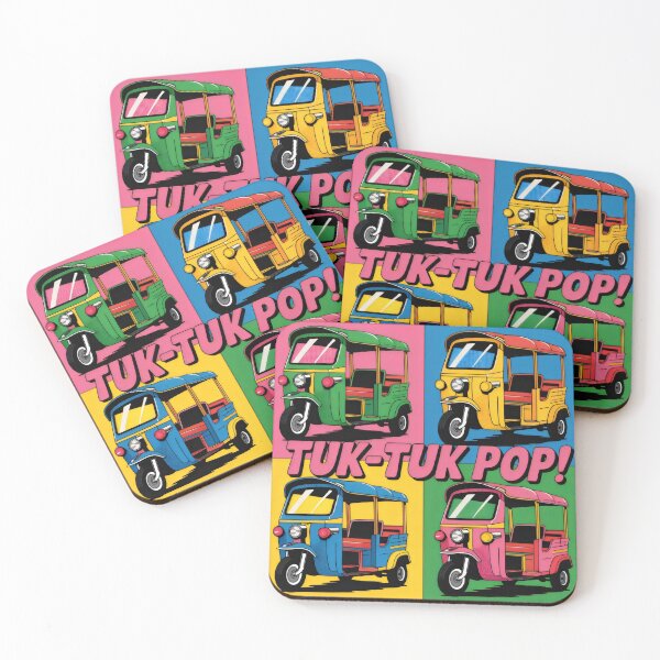 Item preview, Tuk-Tuks in a Color Block Pop Art Style designed and sold by SplashTastic.