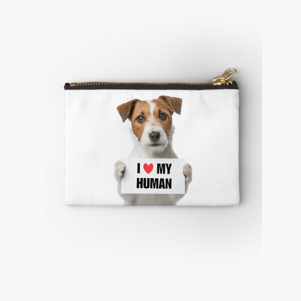 Item preview, Cute Parson Russell Terrier dog with Signboard I love my Human  designed and sold by LazyOwlStore.