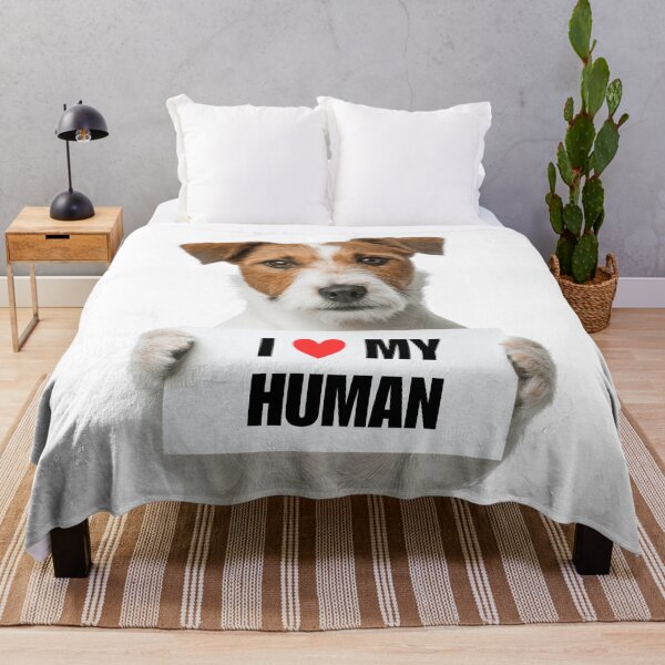 Item preview, Cute Parson Russell Terrier dog with Signboard I love my Human  designed and sold by LazyOwlStore.