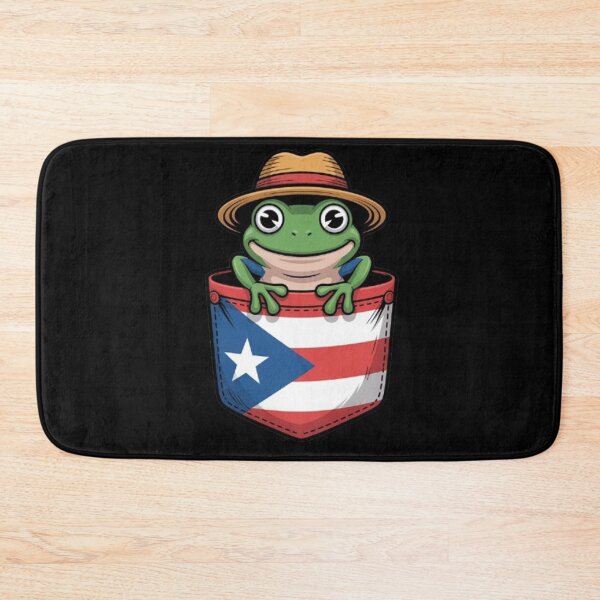 Item preview, Jibaro Coqui Frog Puerto Rico Flag Pocket  designed and sold by BHMARTS.