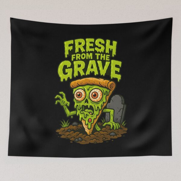 Item preview, Zombie Pizza Slice – Fresh From the Grave | Halloween  designed and sold by Bad Unicorn.