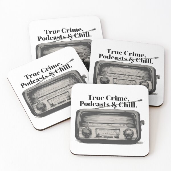 Item preview, Murder Podcasts & Chill | Funny Retro Radio True Crime Design designed and sold by idgafstudio.ch.