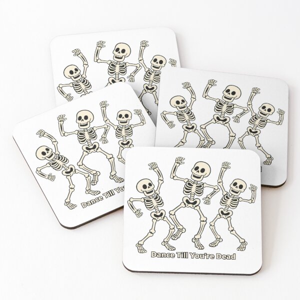 Item preview, Dance Till Youre Dead Funny Halloween Skeleton Design designed and sold by JudithLatko.