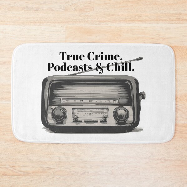 Item preview, Murder Podcasts & Chill | Funny Retro Radio True Crime Design designed and sold by idgafstudio.ch.