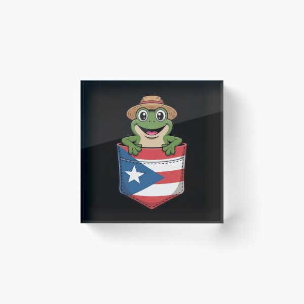 Artikelvorschau, Jibaro Coqui Frog Puerto Rico Flaggentasche entworfen und verkauft von BHMARTS.