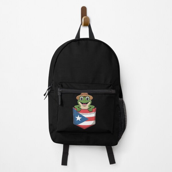 Artikelvorschau, Jibaro Coqui Frog Puerto Rico Flaggentasche entworfen und verkauft von BHMARTS.