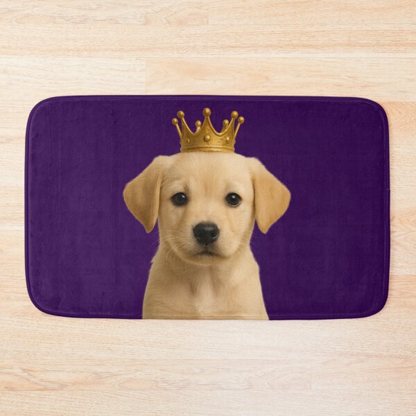 Item preview, Cute Yellow Labrador Puppy in Gold Crown  designed and sold by Ricaso.