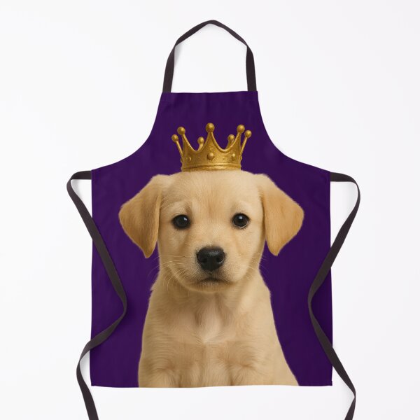 Item preview, Cute Yellow Labrador Puppy in Gold Crown  designed and sold by Ricaso.