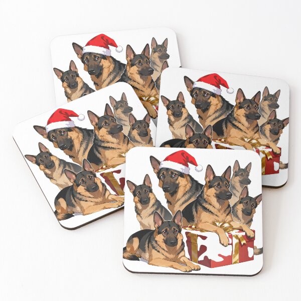 Item preview, German Shepherd Merry Christmas designed and sold by forget45studio.