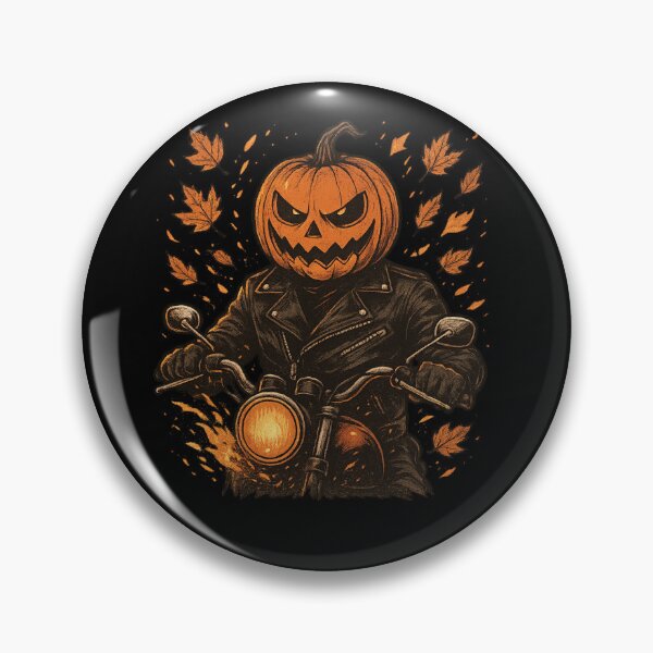 Item preview, Pumpkinhead Biker – Halloween Ride designed and sold by DailyDrivesct.