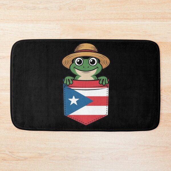 Item preview, Jibaro Coqui Frog Puerto Rico Flag Pocket  designed and sold by BHMARTS.