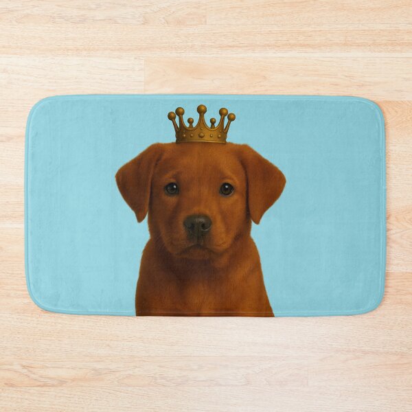 Item preview, Cute Fox Red Labrador Puppy in Gold Crown  designed and sold by Ricaso.