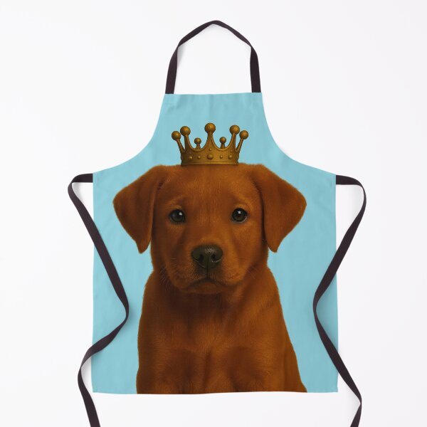 Item preview, Cute Fox Red Labrador Puppy in Gold Crown  designed and sold by Ricaso.