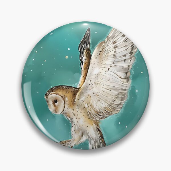 Item preview, Barn Owl in Flight designed and sold by sunshinewill.